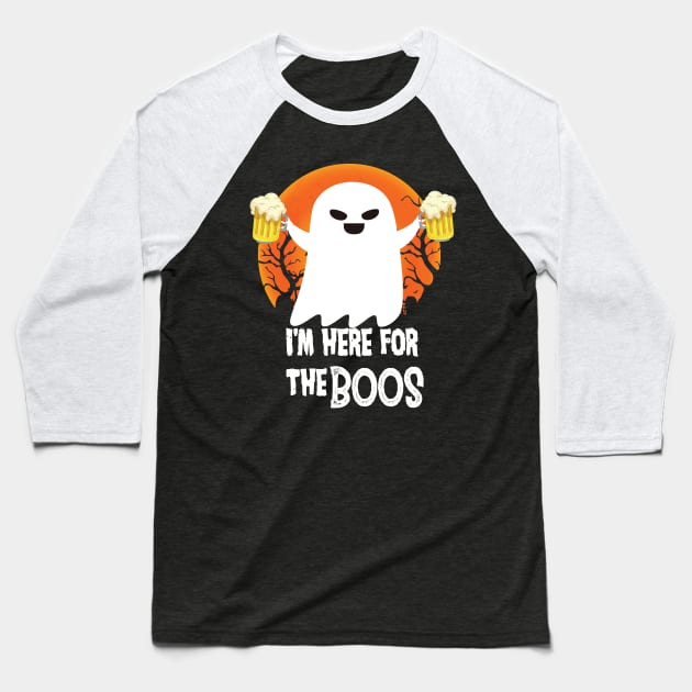 i'm here for the boos Baseball T-Shirt by PhiloArt